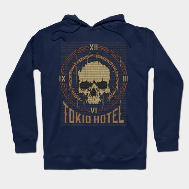 Tokio Hotel Vintage Skull Hoodie by darksaturday